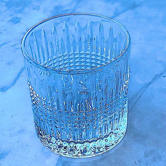 ELLE DECOR STRASBOURG OLD FASHIONED GLASSES SET OF FOUR CRYSTAL - Picture 2 of 8
